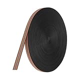 PATIKIL 反射テープストリップ 0.4"x 150FT 高視認性織物ストライプ蛍光ウェビングリボンミシン警告安全テープ バッグ 服 レインコート用 黒-オレンジ