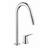 Hansgrohe 34822001 Citterio M Hole Kitchen Faucet, Chrome [並行輸入品]