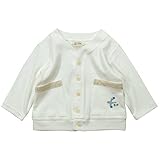 《春夏対応》(日本製) BO-PEEP(ボーピープ) 40コーマスムース長袖かもめ刺繍入りカーディガン 95cm /OW NO.DP-71710