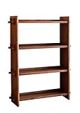オークヴィレッジ 組み立て棚 4段 ブラウン色 50015-11