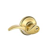 Schlage F51A AVA 505 Avanti Keyed Entry Lever, Bright Brass [並行輸入品]