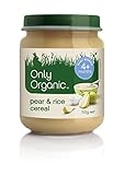 オンリーオーガニック　有機ベビーフード　「ナシとお米のシリアル」　離乳初期 - ４ヶ月頃～ - 110g