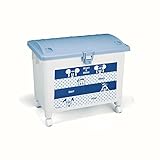 【Disney】ディズニー　キャスター付きスタッキングケース２個セット ライトブルー　ミッキーマウス　ライトブルー