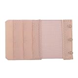 Fenteer マタニティ下着用　ブラジャーエクステンダー　延長ホック　調整ホック　おっぱい　快適　３段　全３色 - 褐色