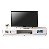 LOWYA （ロウヤ） テレビ台 テレビボード 木製 ディスプレイ収納 ～52型 幅180cm ホワイト おしゃれ 新生活