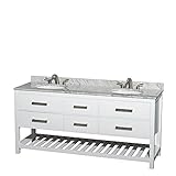 Wyndham Collection WCS211172DWHCMUNOMXX Natalie 72" [並行輸入品]