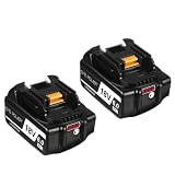 マキタ 互換 18V バッテリー BL1860B 6.0Ah 対応 マキタ18V 電動工具用 防火材料シェルと長寿命電池セル 採用 BL1820 BL1830 BL1840 BL1850 BL1860など互換 製造物責任保険付 PSE認証済品 (OPR 1860 2set Battery for New)