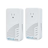Nexuslink Wave 2 G.hn Powerline イーサネットアダプター - パススルーコンセント 2000Mbps イーサネットオーバーパワー 電力線ネットワークアダプターキット 高速ストリーミング - 2ユニットキット(GPL-2000PT-KIT)
