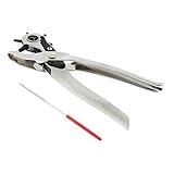 B Blesiya 多機能　回転式パンチャー　ベルト　皮　楕円　細長　時計　革製品　丸穴6サイズ　操作しやすい　高炭素鋼ABS