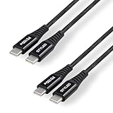 2m・2本セット USB Type-C ケーブル PD100W対応 1m CtoC タイプC USB-C USB2.0 高耐久 メッシュケーブル 急速充電 STYLED (2m・2本セット)