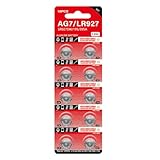10個 1.55V 26mAh AG7 アルカリコイン電池 LR57 LR927 395 SR927W SR57 SR927 電池 ボタン電池 腕時計玩具用