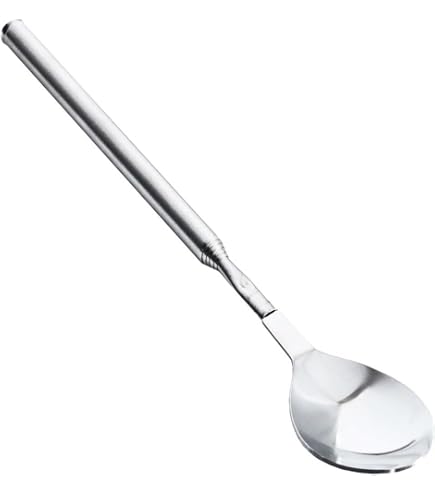 Amazon｜伸縮式スプーン ロングスプーン ステンレススチール かき混ぜ