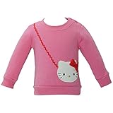 2017年 秋冬 HELLO KITTY ハローキティ パイル起毛 ポシェット風 長袖トレーナー ピンク◇90cm