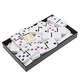 Dovewill ボートゲーム　玩具　ドミノセット　倒し　ドミノ　積み木 　28個セット　2色選べる - 白