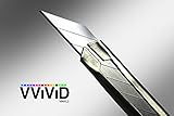 ステンレススチール精度ユーティリティカッティングナイフ30度Retractable Blade 5-Pack ブルー vvutilcutblade_05