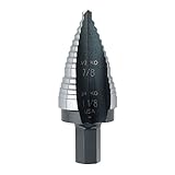 Irwin 10239 Unibit9 7/8-Inch and 1-1/8-Inch 1/2-Inch Shank Step Drill Bit for-1/2-Inch and 3/4-Inch 