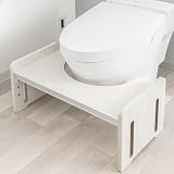 モダンデコ トイレ 踏み台 子供 高さ調節 3段階 耐荷重200kg トイトレ トイレステップ 低ホルムアルデヒド 木製 (ホワイト)