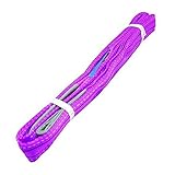 iimono117　ナイロンスリング ベルトスリング 全長3m パープル / 強度 耐荷 耐久 本格仕様 ベルト幅 50mm 荷物 吊り上げ 耐荷重 1200kg パワフルスリング 荷吊りベルト 牽引