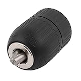 uxcell　1/2-20UNF取付　2.0-13mm容量　鋼核金属　スパナドリルチャック　ブラック