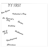 Domybest ベビー用シート 赤ちゃん 新生児 おむつ替 1X1m 百日記念 写真 撮影道具 寝相アート 着ぐるみ 出産祝い お祝いギフト（英字）