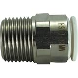 千代田通商:チヨダ ファイブSUSメイルコネクタ 白 10mm・R3/8 FS10-03MW 型式:FS10-03MW