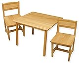 KidKraft Aspen Table and Chair Set Natural with Brown Marker - Abigail [並行輸入品]