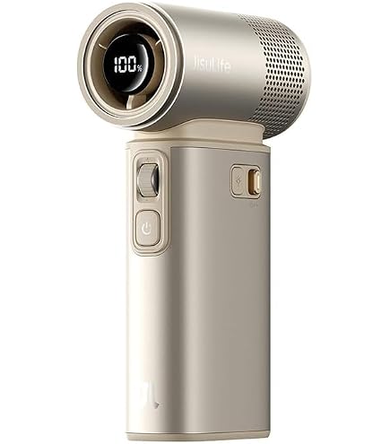 JISULIFE Portable Handheld Fan 5 IN 1, 100 Speed, 9000mAh Max 25