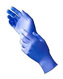 Tronex 9128-20 NEW AGE Powder-Free Nitrile Examination Glove Fingertip-Textured Medium Violet-Blue (