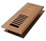 Decor Grates WL310-U 3-Inch by 10-Inch Wood Louver Floor Register, Unfinished Oak [並行輸入品]
