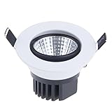 Lemonbest Dimmable 5W COB LED Ceiling Light Downlight Cool White Spotlight Lamp Recessed Lighting Fi