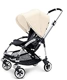 Bugaboo Bee 3 Stroller Aluminum Frame and Black Seat with Bee Plus Canopy (Off-White) by Bugaboo [並行