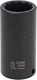 Sunex 322ZMD 3/8-Inch 22-Mm 12-Point Deep Impact Socket [並行輸入品]