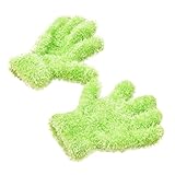 Tonsee キッズ 暖かい 手袋 女の子 男の子 グローブ ふわふわ ミトン 子供用 (グリーン)