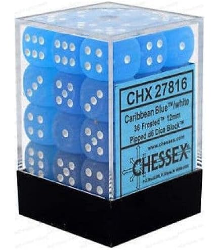 Amazon | Chessex CHX27416 ダイスフロストカリビアンブルーセット