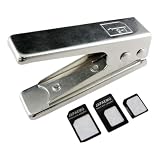 【ナノ SIM カッター】 iPhone4/4S MicroSIM / iPhone3GS 通常SIM から iPhone5 Nano Simに簡単カット ＆JAPAEMO製ナノSIMアダプタ- 3点セット