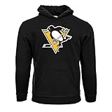 NHL Pittsburgh PenguinsスエードCrest Eliユースプルオーバーパーカー、YXL、ブラック