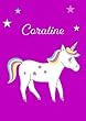Coraline: Unicorn Notebook / Coloring Book / Diary - DIN A4 - blank