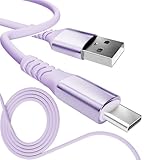 13カラー 4長さ PD急速 15W 60W 100W 100％シリコン 超高耐久 USB-A Type-C to Type-C【inklink Japan公式】充電ケーブル iPhone 充電コード USB-C 機器対応 急速充電 PC/パソコン/ノートパソコン/iPhone/iPad/Android (USB-A to Type-C 3A15W, ラベンダー, 2m)