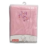 FISHER-PRICE Girls Pink Baby EMBROIDERED FLEECE BLANKET 30 x 40 Tall by Fisher-Price [並行輸入品]