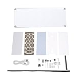 KKmoon 時計DIYキット LED時計 DIY 大6桁 LED 2色デジタルチューブクロックキット タッチコントロール 時間温度 日付ウィーク表示付き