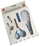 New Born Babies Manicure Set with GROOMING KIT - WITH SAFETY SCISSORS, NAIL CLIPPERS, SOFT BRUSH (Bl
