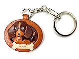 ビーグル レザープレート 犬用キーホルダー VANCA クラフトコレクション 日本製