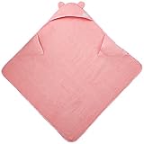 Woombie Organic Cuddle Towels, Pink, 3-6 Years by Woombie