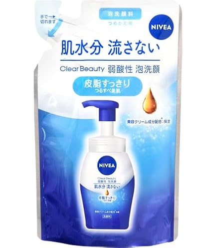 Amazon | ニベア クリアビューティー弱酸性泡洗顔 もっちり美肌