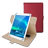 エレコム タブレット 汎用 ケース 8インチ ブックタイプ ソフトレザー 360度回転 レッド 7インチ 7.9インチ 8インチ 8.4インチ TB-08360RD