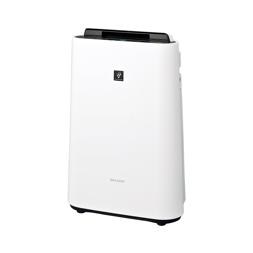シャープ 空気清浄機 KC-S50W-W プラズマクラスター7000 23畳 10年フィルター 花粉 ウイルス ペット 消臭 リビング 加湿500mL | 【Amazon.co.jp限定】 基本性能と薄型デザインを両立したエントリーモデル 遠くのホコ