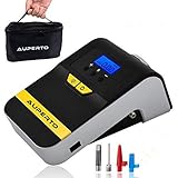 AUPERTO 12V車用空気入れ 80秒操作完成 エアーコンプレッサーLEDライト付 携帯便利 付自動車 バイク 自転車 ボール 浮き輪 風船用 PSE認証 (シリンダー２２)