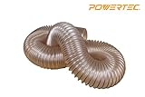 POWERTEC 70161 Puncture Resistant Flexible PU Hose, 2-1/2" x 10' [並行輸入品]