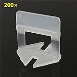 200Pcs 1Mm White Ceramic Tile Tiling Accessibility Spacer