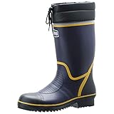 ミドリ安全 ワークエース 安全作業靴 長靴 反射テープ付 766N ネイビー 25.0cm